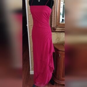 Niki Evans,Elegant Red Hot Evening Gown